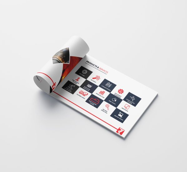 A company profile design created by Design Mania graphic design studio in South Africa