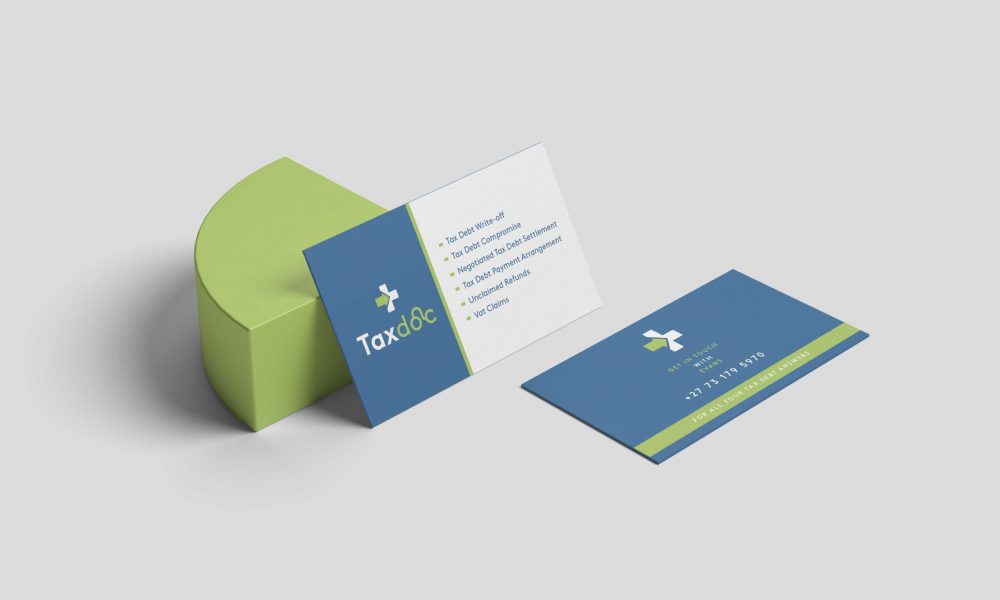 Business cards designed by a web design cape town company